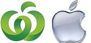 Woolworth's New Logo and Apple's Logo